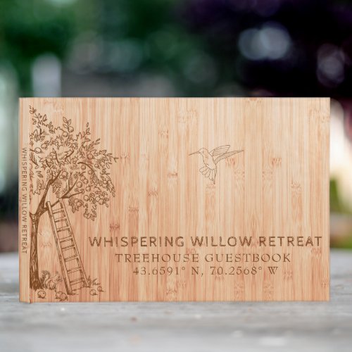 Rustic Bamboo Treehouse Airbnb Vacation Rental Guest Book