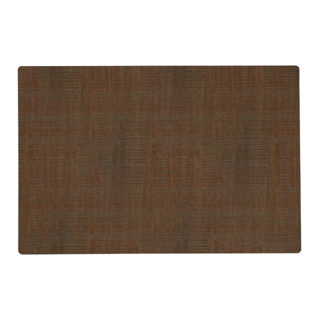 Rustic Bamboo Wood Grain Texture Look Placemat (Front)