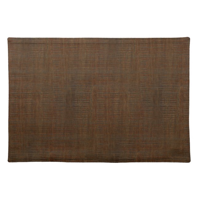 Rustic Bamboo Wood Grain Texture Look Placemat (Front)