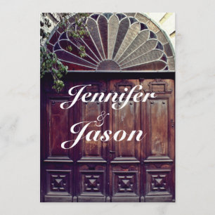 Rustic Barn Door Country Wedding Invitations