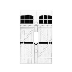 Rustic Barn Door Light Switch Cover