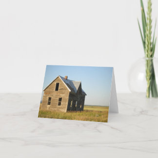 Rustic Barn in Field Thank You Card