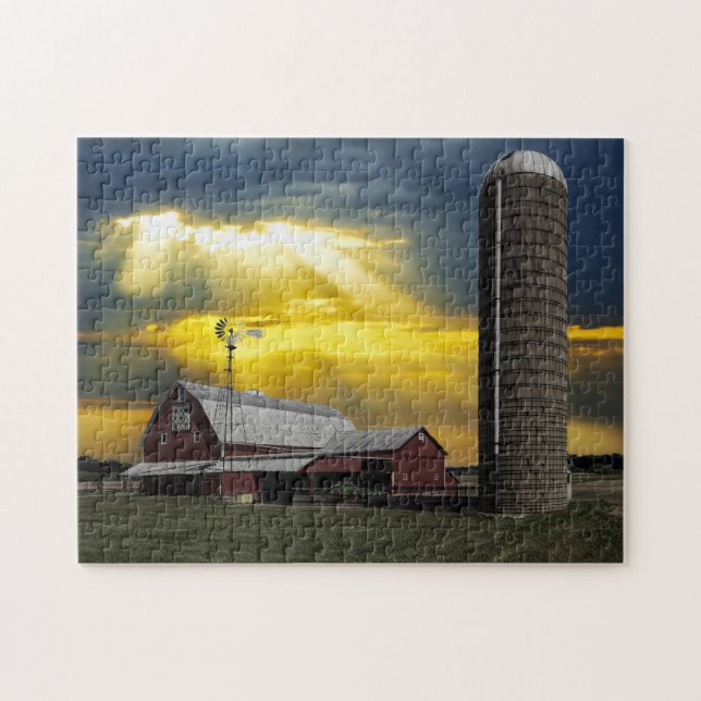 Rustic Barn Ohio. Jigsaw Puzzle (Horizontal)