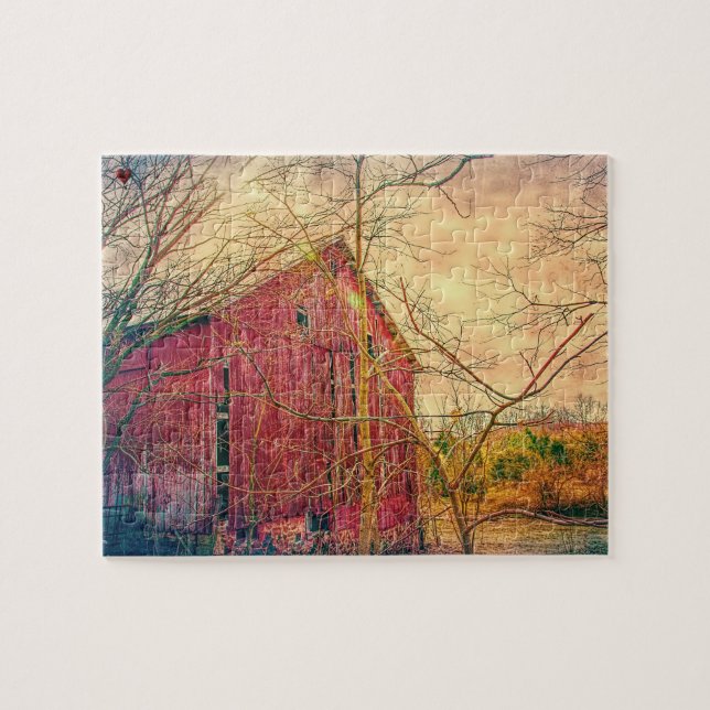 Rustic Barn Ohio Jigsaw Puzzle (Horizontal)