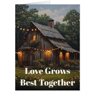 Rustic Barn Romance Card