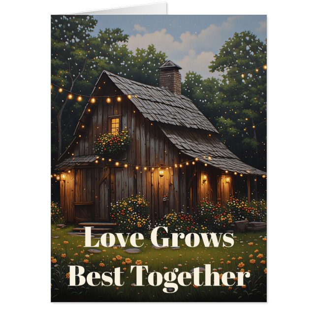 Rustic Barn Romance Card (Front)