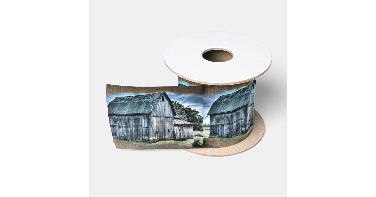 Barn Ribbon Rustic Barn Satin Ribbon | Zazzle