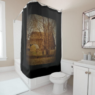 Rustic Barn Shower Curtain