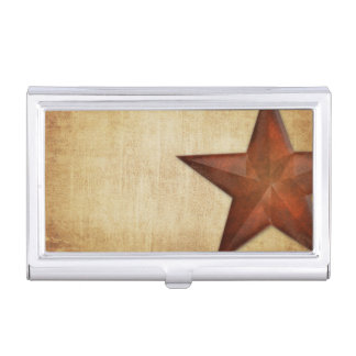 Rustic Barn Star Business Card Holder