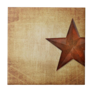 Rustic Barn Star Tile