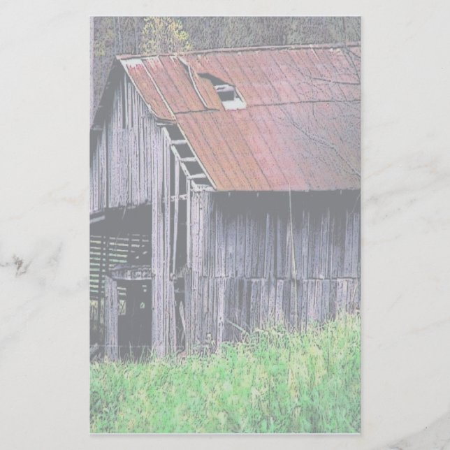 Rustic Barn Stationery (Front)