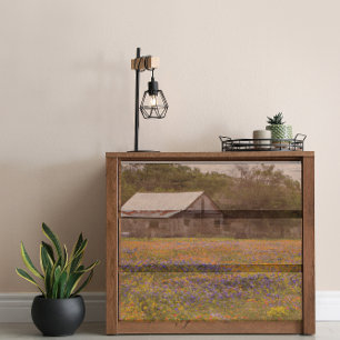 Rustic Barn Texas Bluebonnets Decoupage  Tissue Paper