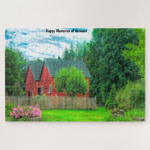 Rustic Barn Vermont Jigsaw Puzzle