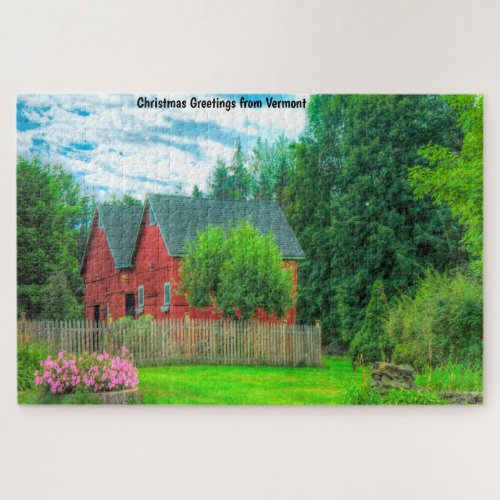 Rustic Barn Vermont Jigsaw Puzzle