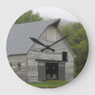 Rustic Barn- Vermont Large Clock