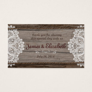 Rustic Barn Wedding Favor Tag