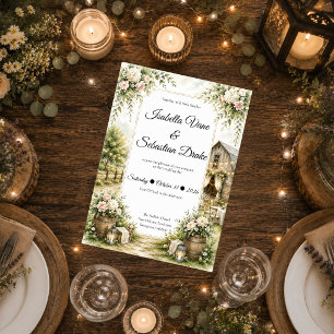Rustic Barn Wedding Invitation