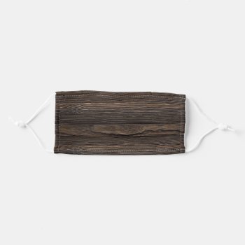 Rustic Barn Wood  Adult Cloth Face Mask by TheSillyHippy at Zazzle