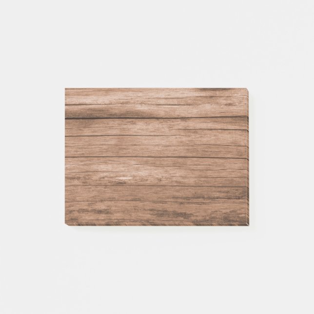 Rustic Barn Wood Brown Post-it Notes (Front)