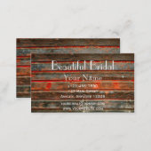 Rustic Barn Wood Business Card (Front/Back)