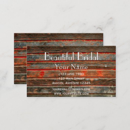 Rustic Barn Wood Business Card | Zazzle