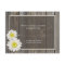Rustic Barn Wood Daisy Wedding RSVP Response Cards