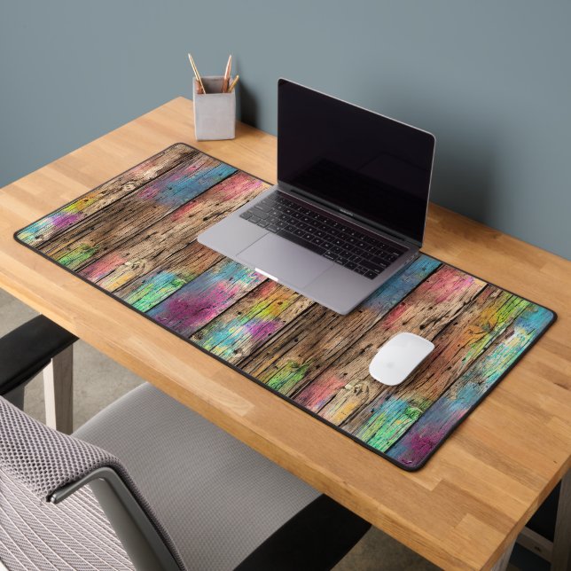 Rustic Barn Wood Desk Mat (Office 2)