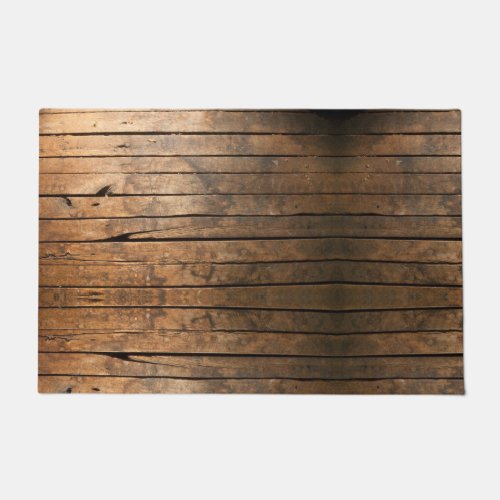 Rustic Barn Wood  distressed wood planks  Doormat