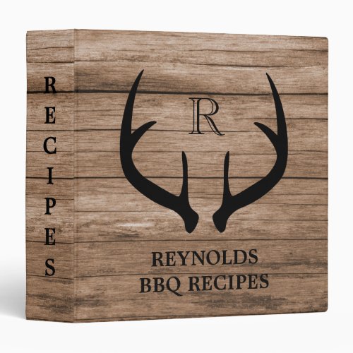 Rustic Barn Wood Family Barbecue Cookbook Recipes 3 Ring Binder