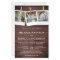 Rustic Barn Wood Photo Budget Wedding Invitation