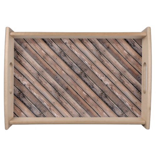 Rustic Barn Wood Planks Slats Country Farmhouse  Serving Tray