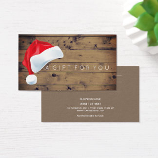 santa gift certificate