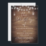 Rustic Barn Wood String Lights All In One Wedding Invitation<br><div class="desc">Modern and elegant design printed Chic Rustic Barn Wood String Lights Calligraphy Script Minimal All In One Wedding Invitation that can be customized with your text. Please click the "Customize it" button and use our design tool to modify this template. Check out the Graphic Art Design store for other products...</div>