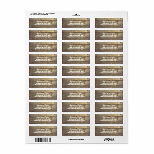 Rustic Barn Wood Wedding Label | Zazzle