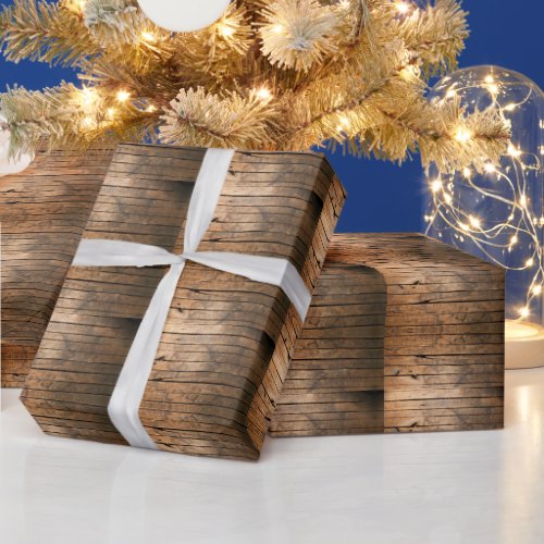 Rustic Barn Wood Wrapping Paper