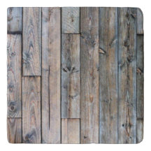 Rustic Barnwood Marble Stone Trivets