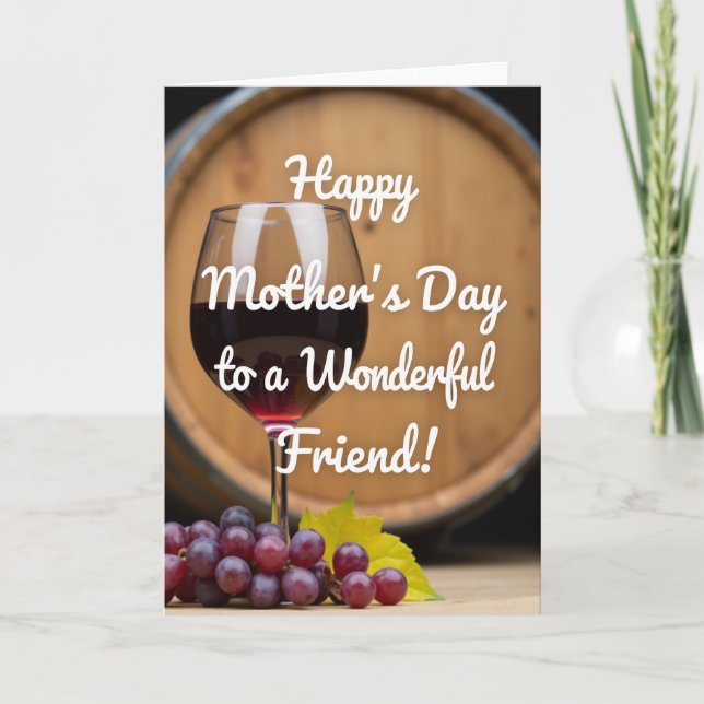 Rustic Barrel Mothers Day Card (Front)