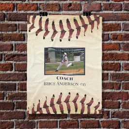 Rustic Baseball Photo Fleece Blanket
