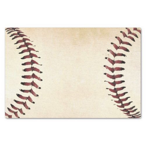 Rustic Baseball Strings Horizontal Tissue Paper
