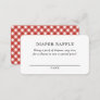 Rustic BBQ Baby Shower Diaper Raffle Ticket Enclo Enclosure Card