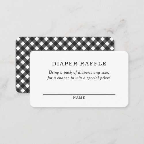  Rustic BBQ Baby Shower Diaper Raffle Ticket Enclosure Card