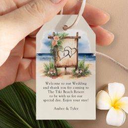 Rustic Beach Destination Wedding Welcome Bag Gift Tags
