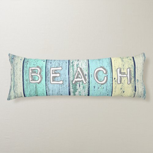 Rustic Beach Driftwood Body Pillow