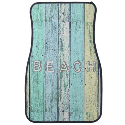 Rustic Beach Driftwood Car Mat