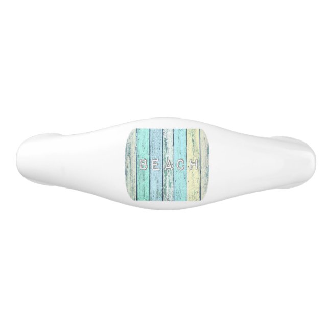 Rustic Beach Driftwood Ceramic Drawer Pull (Front)
