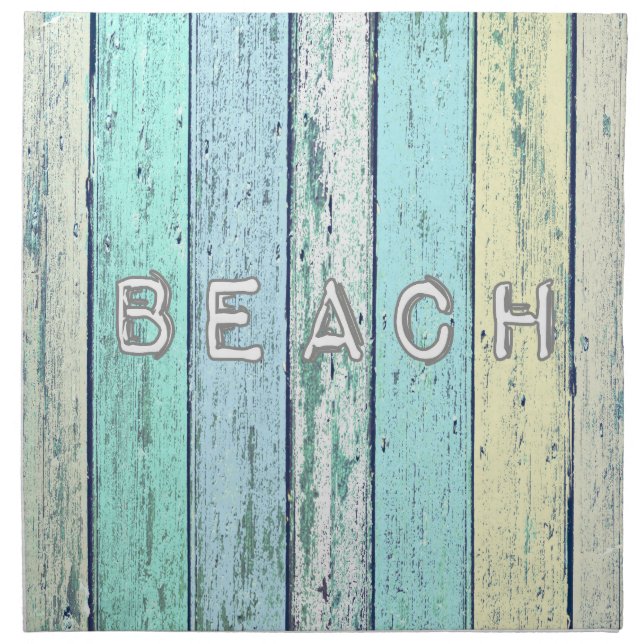 Rustic Beach Driftwood Napkin (Front)