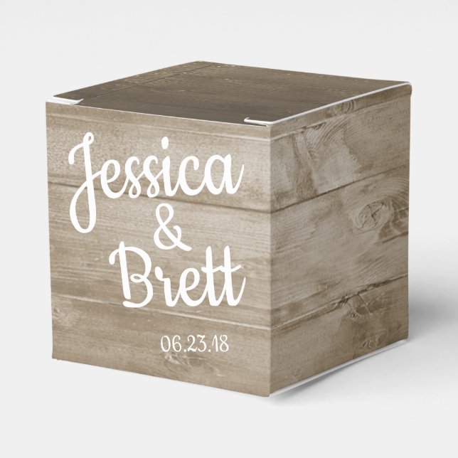 Rustic Beach Favor Box (Front Side)