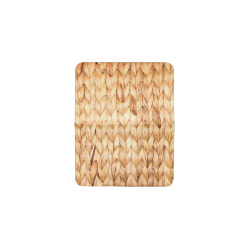 rustic beach tropical island woven wicker card holder