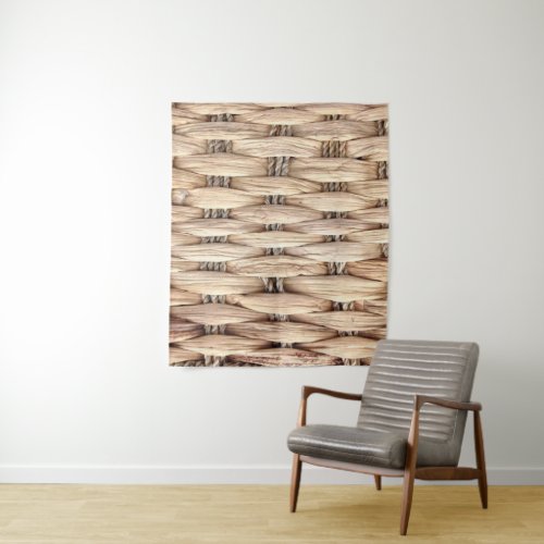 rustic beach tropical island woven wicker tapestry
