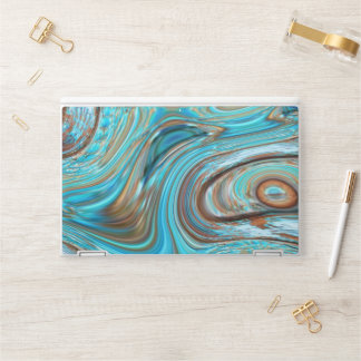 rustic beach Turquoise Woodgrain Teal Barn Wood HP Laptop Skin